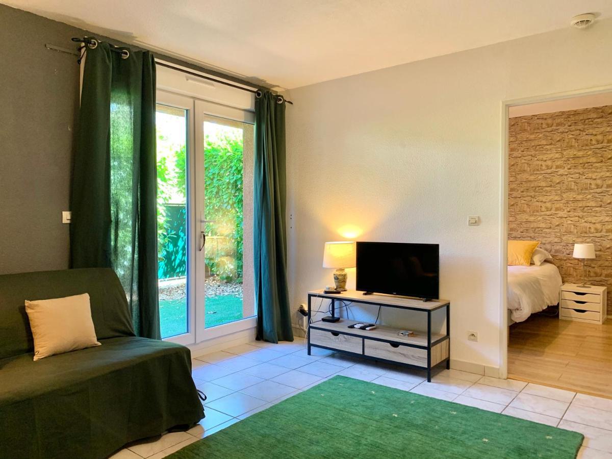 Blagnac : Appartement T2 Avec Jardin, Parking Et Climatisation Εξωτερικό φωτογραφία